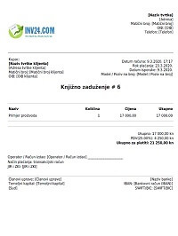 knjižno zaduženje primjer knjižno zaduženje primjer