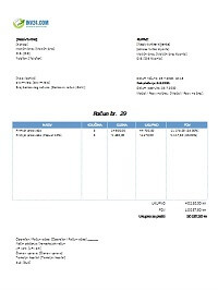 izgled računa (fakture) za paušalni obrt izgled računa (fakture) za paušalni obrt