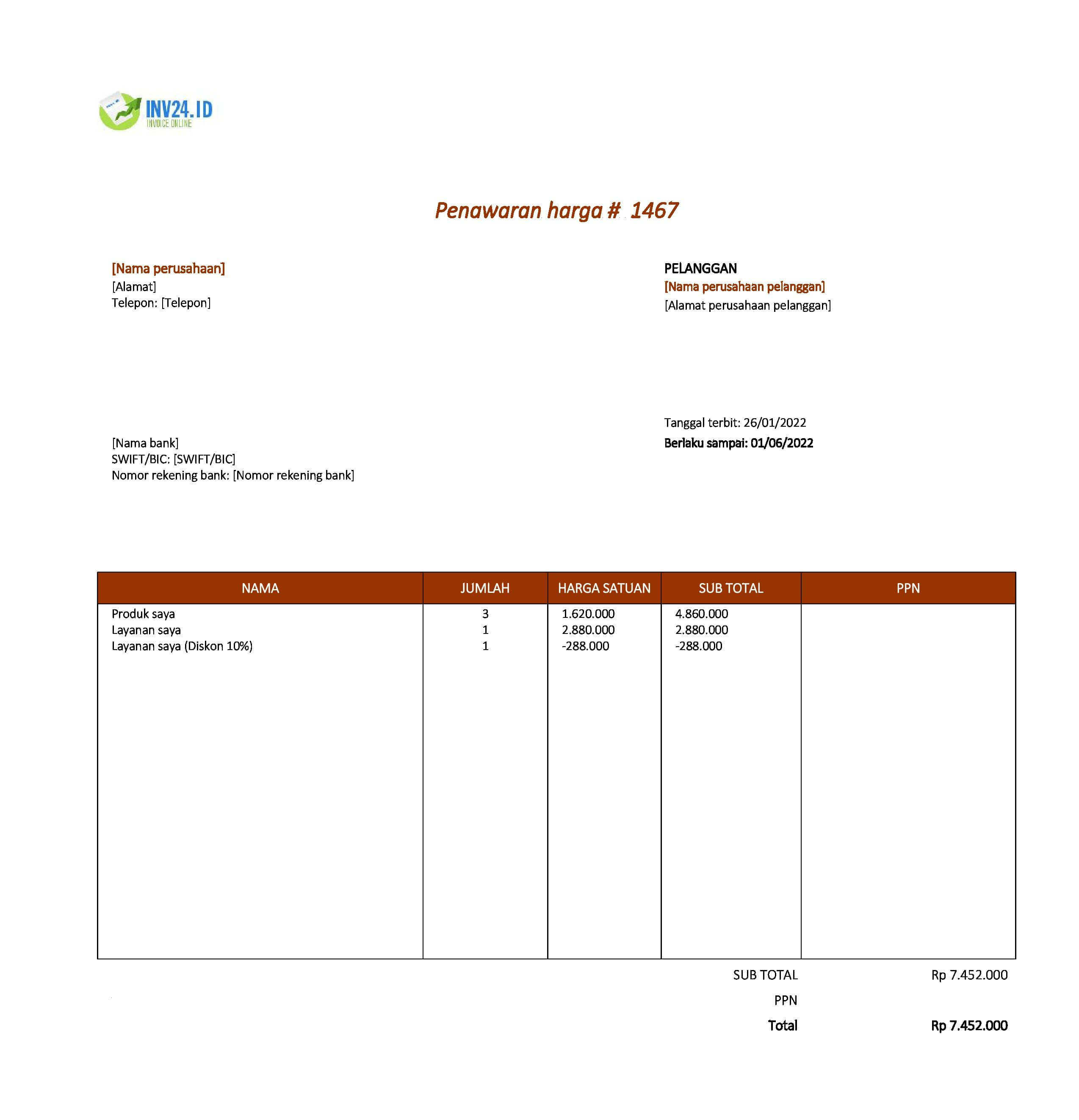 contoh surat penawaran harga barang contoh surat penawaran harga barang