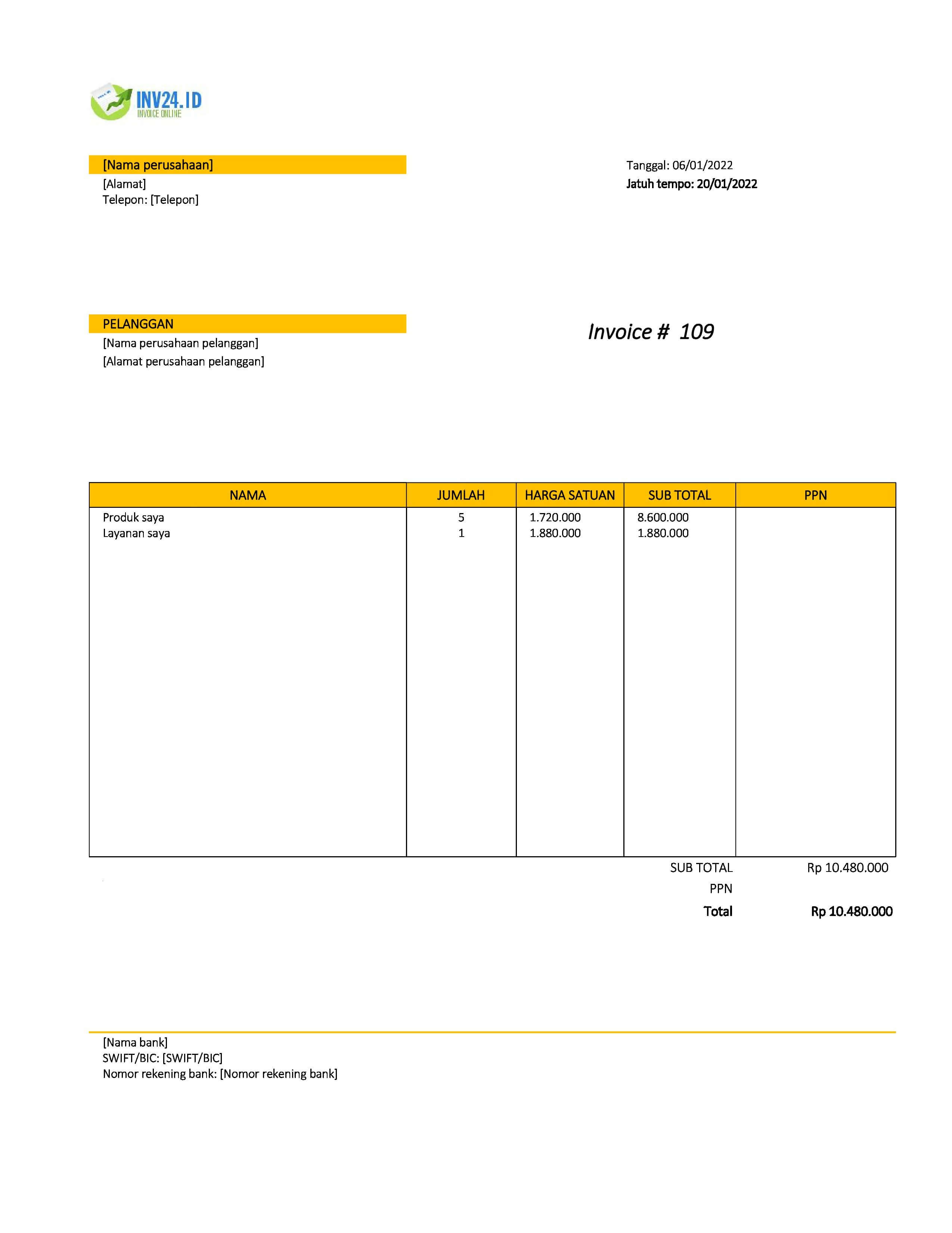 invoice templat