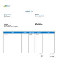 contoh form invoice contoh form invoice