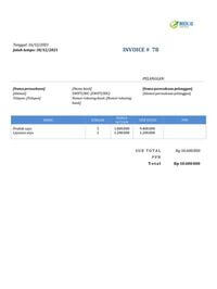 contoh invoice online