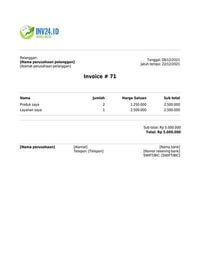 contoh invoice contoh invoice