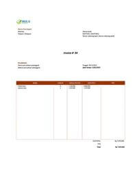 contoh invoice perorangan ke perusahaan