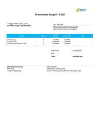 surat penawaran harga surat penawaran harga