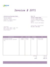 Accounting invoice template ireland Accounting invoice template ireland