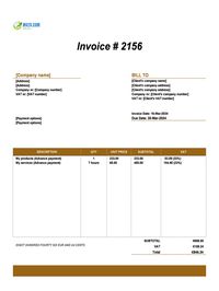 advance invoice template Ireland advance invoice template Ireland