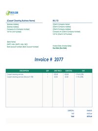 Carpet cleaning invoice template ireland Carpet cleaning invoice template ireland