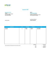 company invoice template ireland