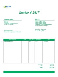 crypto invoice template Ireland