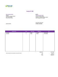 easy invoice template ireland