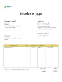 interim invoice template Ireland