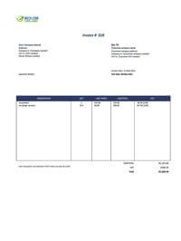 invoice design template ireland