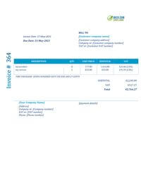 invoice format ireland