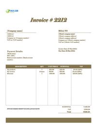 invoice template with bank details Ireland invoice template with bank details Ireland