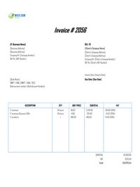 IT invoice template ireland IT invoice template ireland