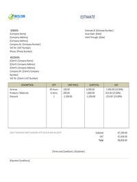 labor estimate template ireland labor estimate template ireland