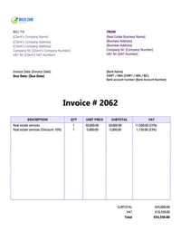 Real estate invoice template ireland Real estate invoice template ireland
