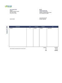 rent invoice template ireland