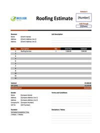 roofing estimate template ireland roofing estimate template ireland