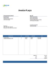 Transport invoice template ireland Transport invoice template ireland
