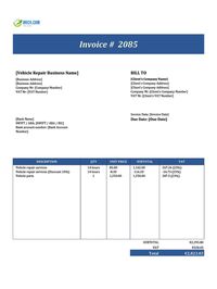 Vehicle repair invoice template ireland Vehicle repair invoice template ireland