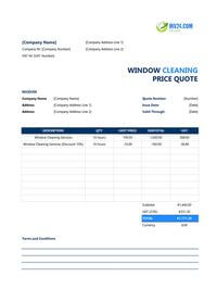 window cleaning quote template ireland