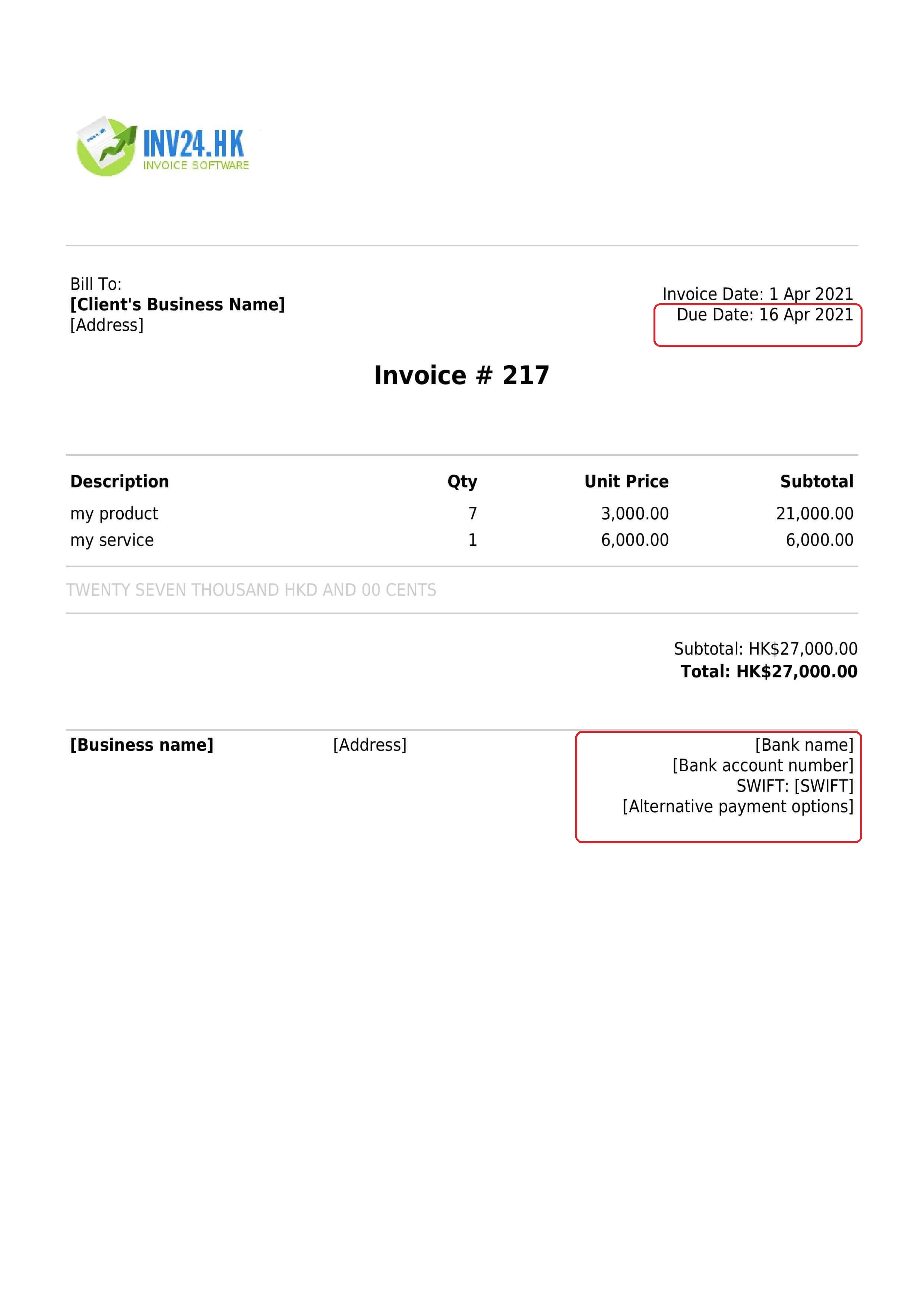 invoice payment terms / payment details invoice payment terms / payment details