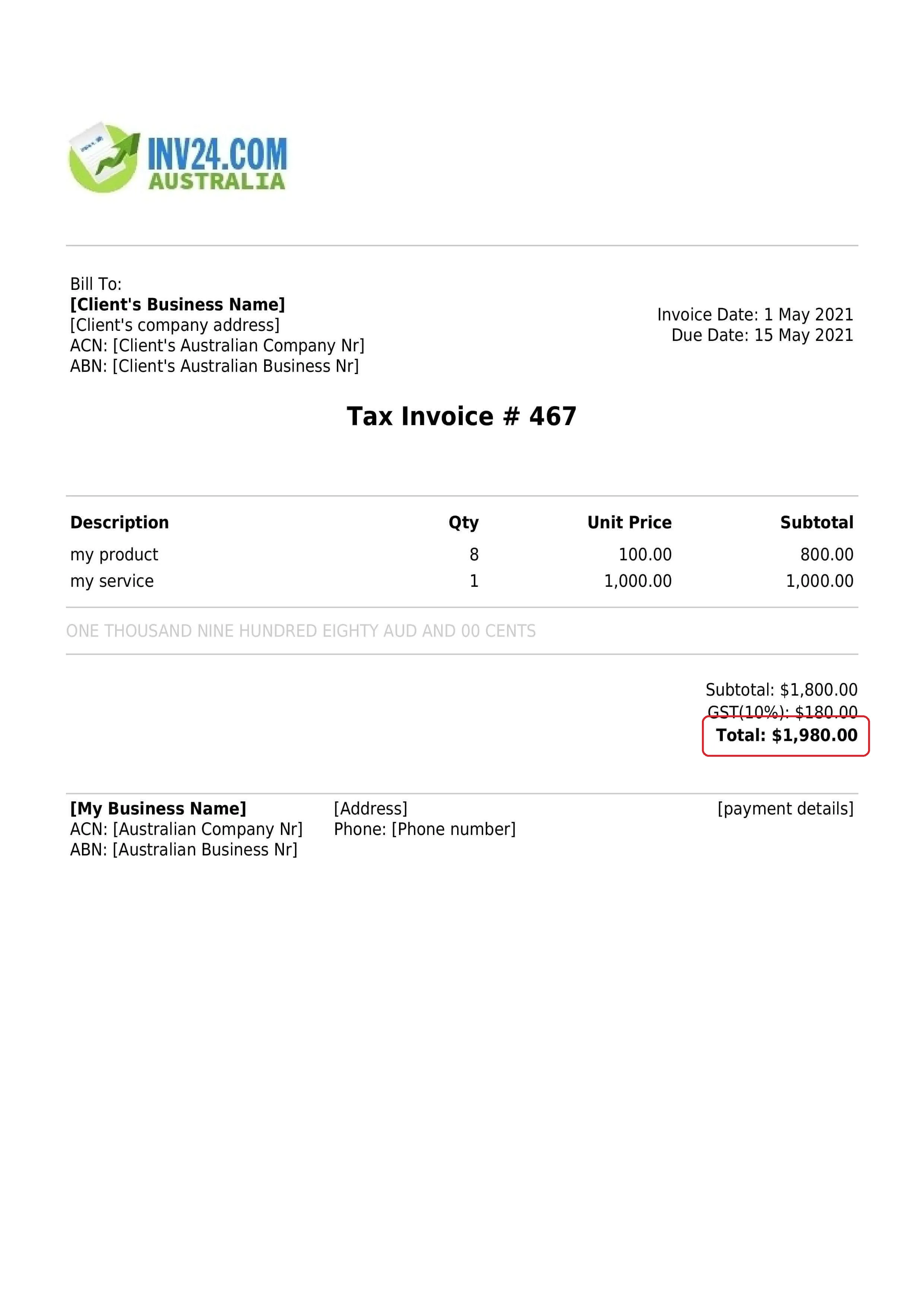 overpaid invoice