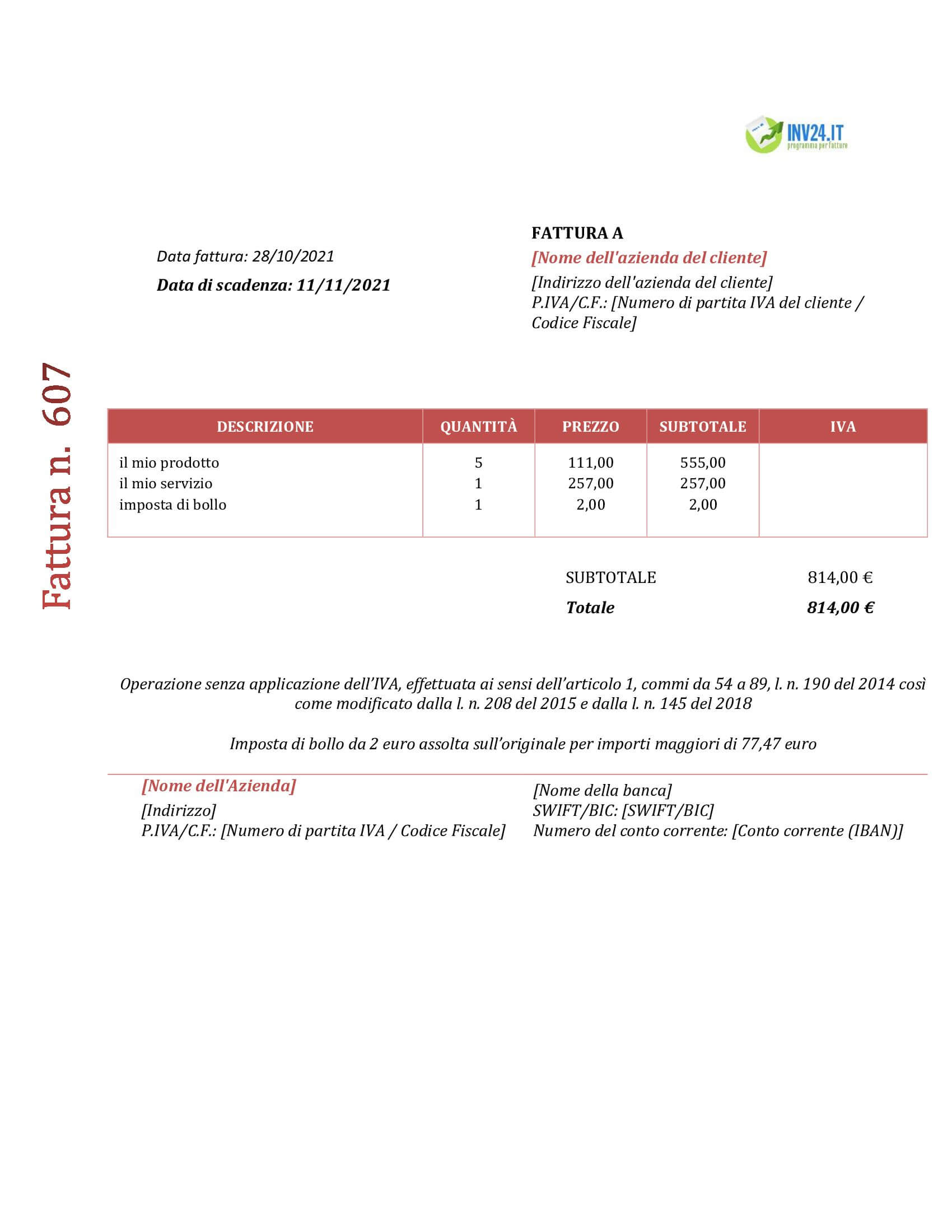 fac simile fattura medico fac simile fattura medico