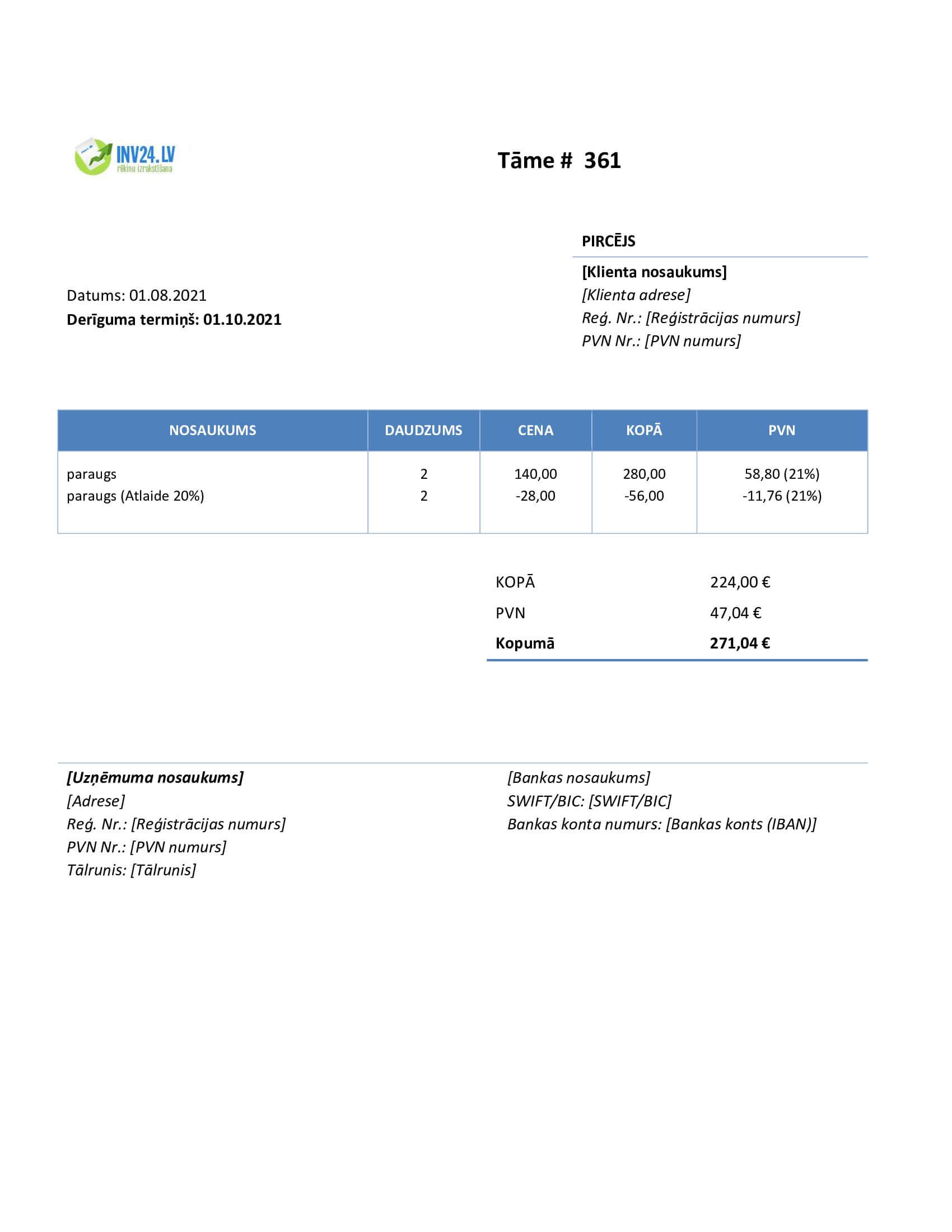 tāmes paraugs doc (Word / Google Docs)