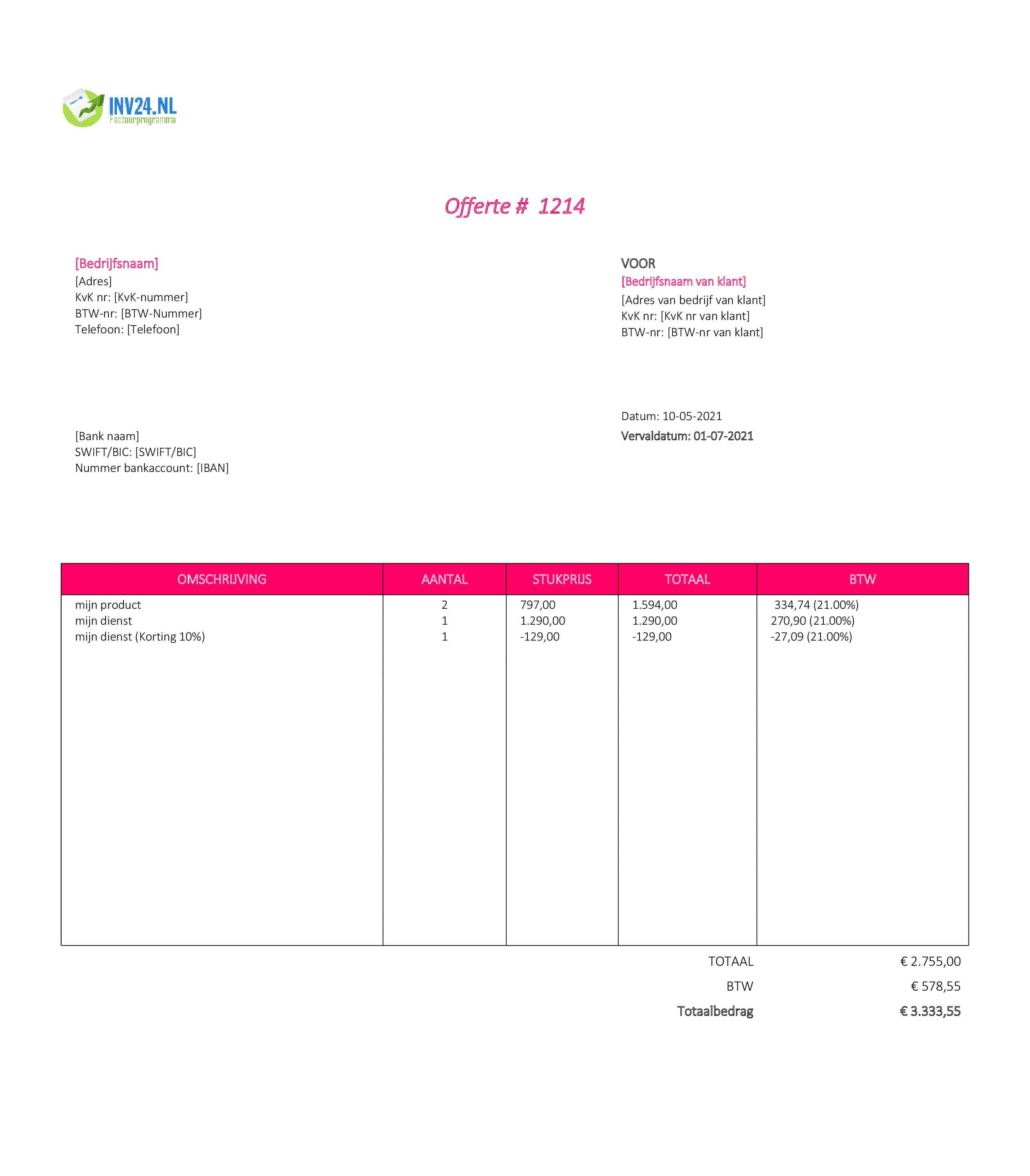 offerte schrijven voorbeeld offerte schrijven voorbeeld