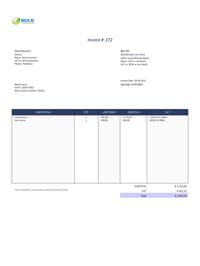 factuur engels voorbeeld (invoice)