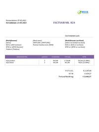 factuur maken voorbeeld factuur maken voorbeeld