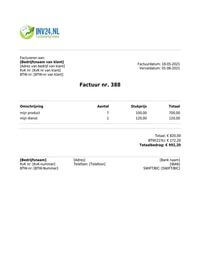 factuur voorbeeld pdf factuur voorbeeld pdf
