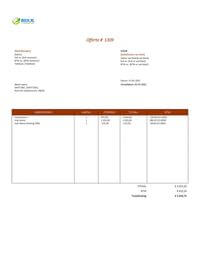 offerte opmaken voorbeeld offerte opmaken voorbeeld