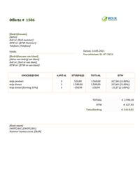 offerte voorbeeld doc offerte voorbeeld doc