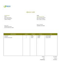 opmaak offerte voorbeeld opmaak offerte voorbeeld