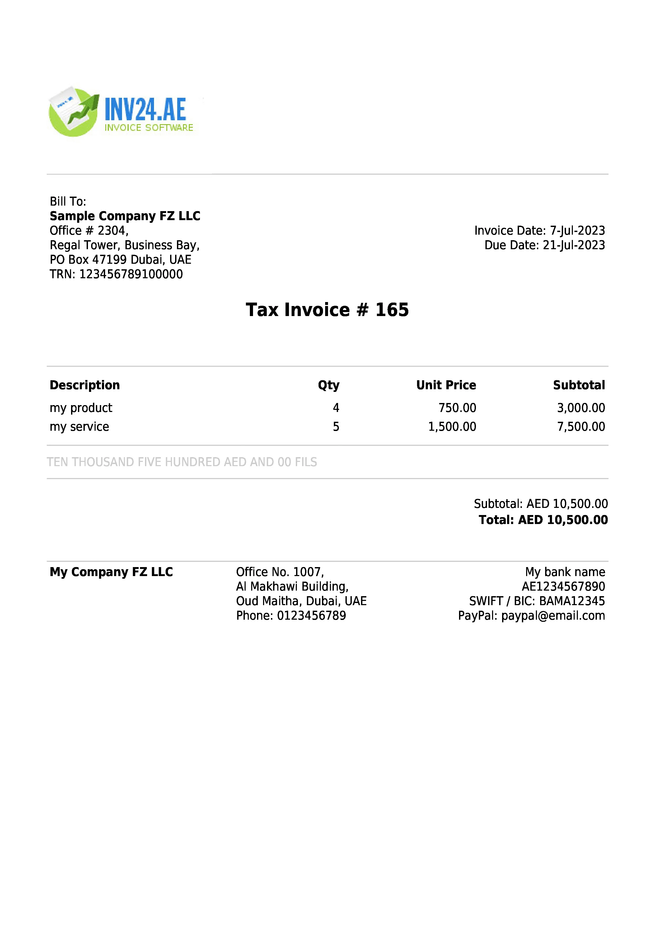 Invoice For VAT Non payer In UAE Definition Sample And Creation invoice-for-vat-non-payer-in-uae-definition-sample-and-creation