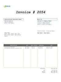 Architecture invoice template new zealand Architecture invoice template new zealand