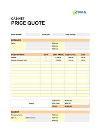 cabinet quote template new zealand cabinet quote template new zealand