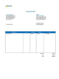 blank catering invoice template nz