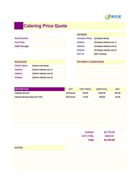 catering quote template new zealand catering quote template new zealand