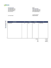 editable printable cleaning invoice template nz