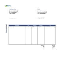 basic cleaning invoice template nz