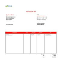 blank construction invoice template nz