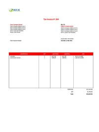 standard construction invoice template nz