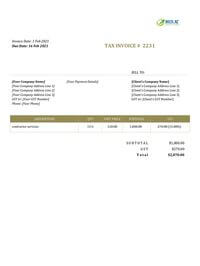 medical store contractor invoice template nz