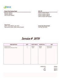 Dental invoice template new zealand Dental invoice template new zealand