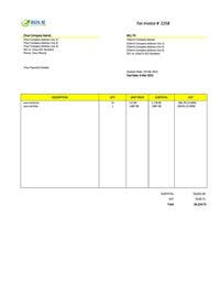 construction services editable invoice template nz